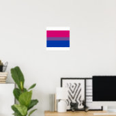 OFFIZIELLE BISEXUELLE PRIDE-FLAGGE POSTER (Heimbüro)