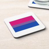 OFFIZIELLE BISEXUELLE PRIDE-FLAGGE UNTERSETZER (Linke Seite)