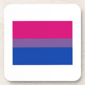OFFIZIELLE BISEXUELLE PRIDE-FLAGGE UNTERSETZER (Vorderseite)