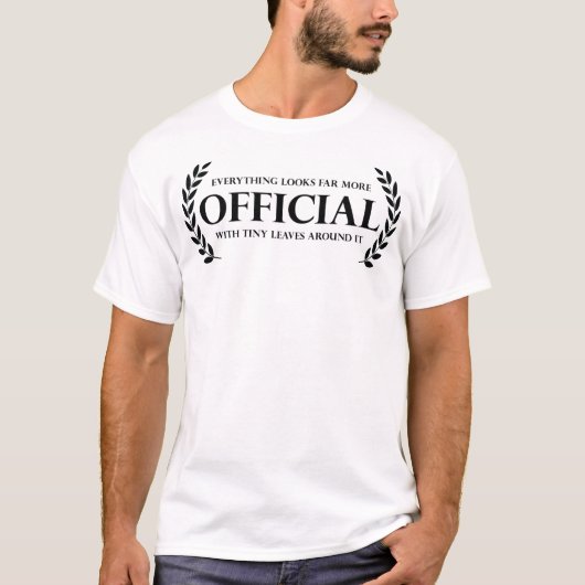 Offizielle Blätter Funny Shirt (Vorderseite)