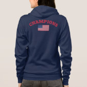 Offizielle CHAMPIONS USA Flaggen wahre klassische  Hoodie (Rückseite)
