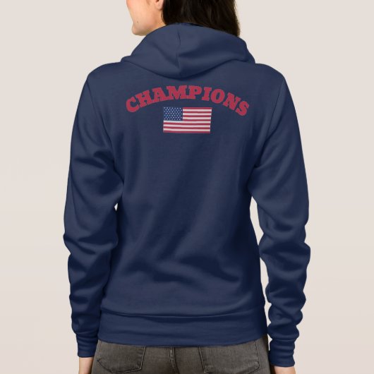 Offizielle CHAMPIONS USA Flaggen wahre klassische  Hoodie (Rückseite)