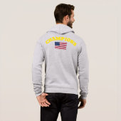Offizielle CHAMPIONS USA Flaggen wahre klassische  Hoodie (Schwarz voll)