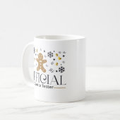 Offizielle Cookie Tester-Tasse Kaffeetasse (Vorderseite Links)