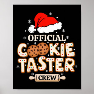 Offizielle Cookie-Verkostungs-Crew Frohe Weihnacht Poster