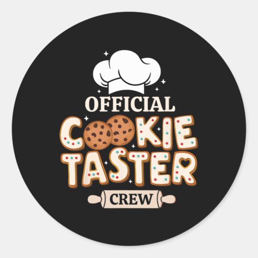 Offizielle Cookie-Verkostungs-Crew Lustiges Byking Runder Aufkleber (Vorderseite)