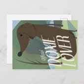 "Offizielle Dackel Lover" niedliche Dackel Postkarte (Vorne/Hinten)