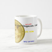 Offizielle Dogecoin Kaffeetasse so Gewinn. WOW (VorderseiteRechts)