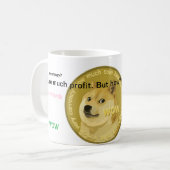 Offizielle Dogecoin Kaffeetasse so Gewinn. WOW (Vorderseite Links)