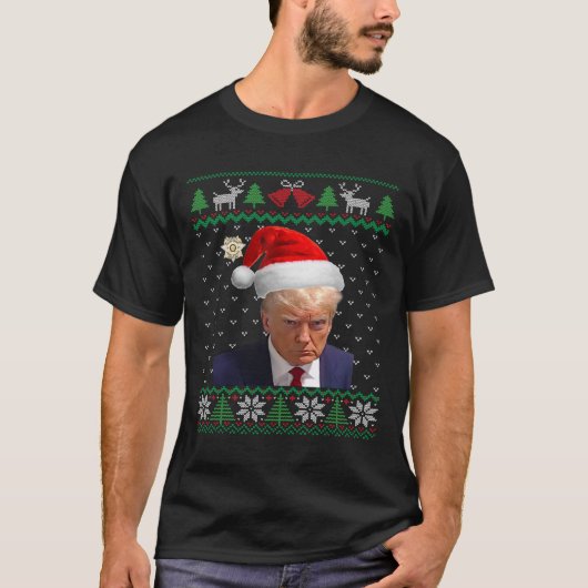 Offizielle Donald Trump-Tasse Ugly Christmas T-Shirt (Vorderseite)