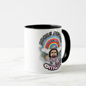 OFFIZIELLE doppelte Regenbogen-Tasse Tasse (VorderseiteRechts)