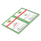 Offizielle Elf Naughty und Nice Notice Notizblock (angewinkelt)