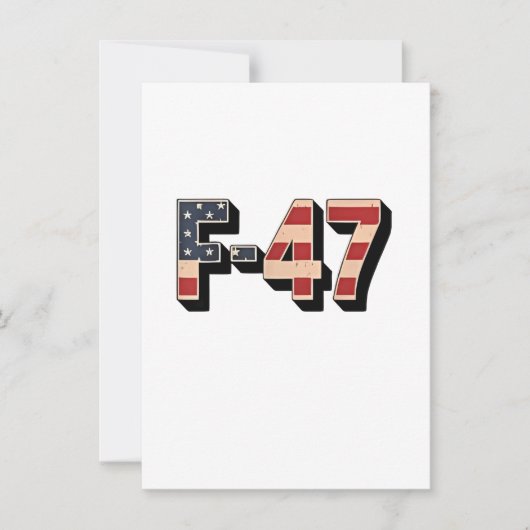Offizielle F47 Maga Fighter Jet F-47 Jet Fighter A Einladung (Vorderseite)