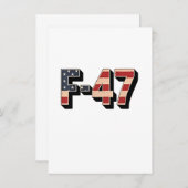 Offizielle F47 Maga Fighter Jet F-47 Jet Fighter A Einladung (Vorne/Hinten)