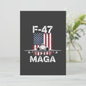 Offizielle F47 Maga Fighter Jet F-47 Jet Fighter A Einladung (Stehend Vorderseite)