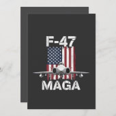 Offizielle F47 Maga Fighter Jet F-47 Jet Fighter A Einladung (Vorne/Hinten)