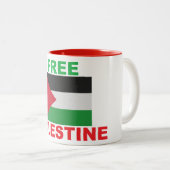 Offizielle Fahne des freien Palästinas - Palästina Zweifarbige Tasse (VorderseiteRechts)