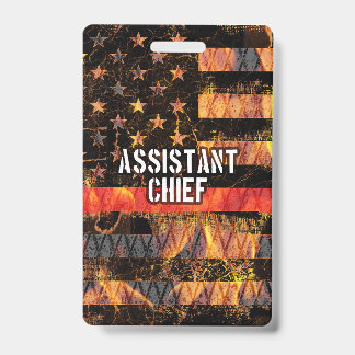 Offizielle Feuerwehrflagge Ausweis