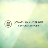 Offizielle Firmenlogos Name Office-Namensplatte Tü Fensteraufkleber (Blatt 3)