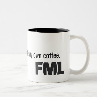 Offizielle FML Tasse: Selbst gemacht Zweifarbige Tasse