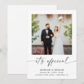 Offizielle Foto-Hochzeitsanzeige (Vorne/Hinten)