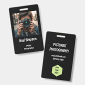 Offizielle Fotografen Ausweis (Vorder- & Rückseite)