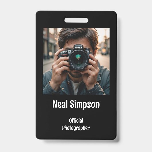 Offizielle Fotografen Ausweis (Vorderseite)