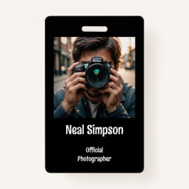 Offizielle Fotografen Ausweis