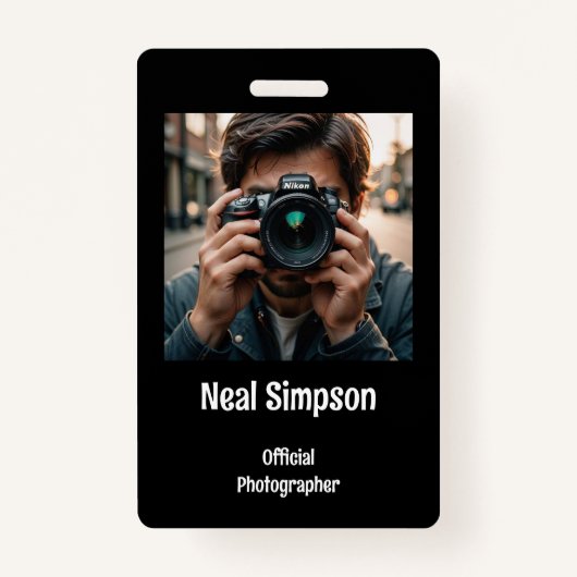 Offizielle Fotografen Ausweis (Vorderseite)