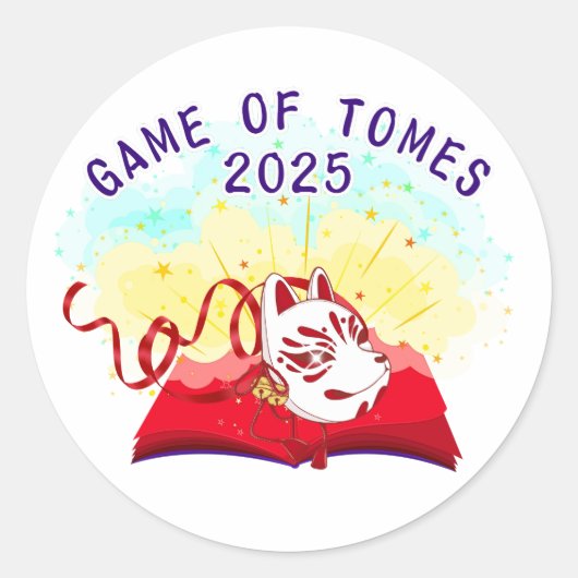 Offizielle Game of Tomes 2025 Aufkleber (Vorderseite)