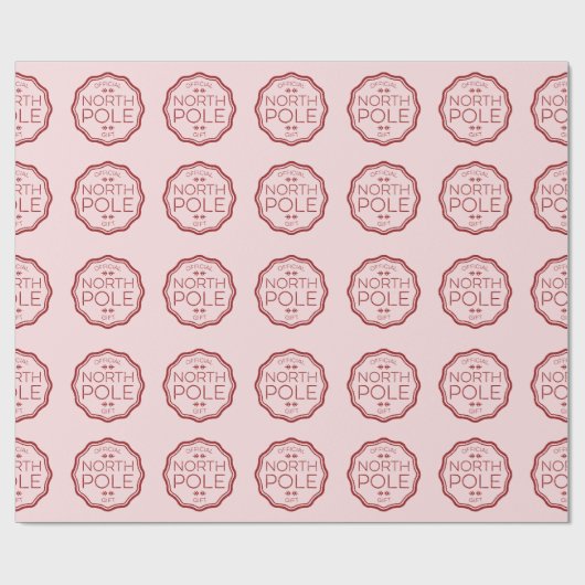 Offizielle Geschenk-Verpackung vom Nordpol Geschenkpapier (Flach)