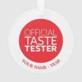 Offizielle Geschmack-Prüfvorrichtung Ornament (Rückseite)