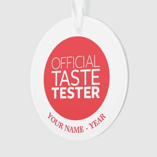 Offizielle Geschmack-Prüfvorrichtung Ornament (Vorderseite)