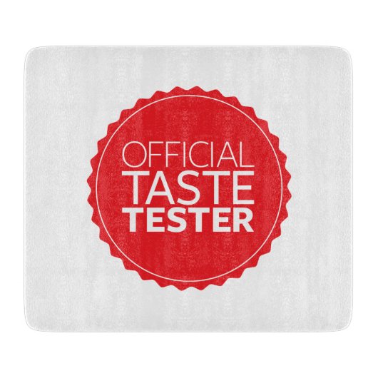 Offizielle Geschmack-Prüfvorrichtung Schneidebrett (Vorderseite)
