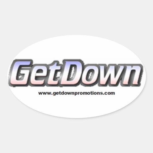 Offizielle GetDown-Sticker Ovaler Aufkleber (Vorderseite)