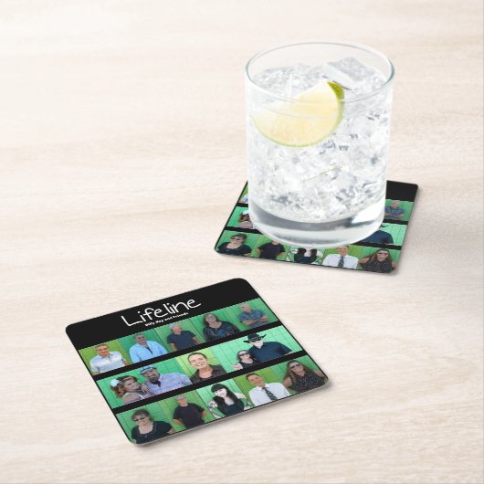 Offizielle Getränkeküste Rechteckiger Pappuntersetzer (Vor Ort)