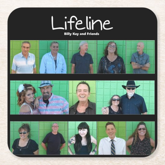 Offizielle Getränkeküste Rechteckiger Pappuntersetzer (Vorderseite)