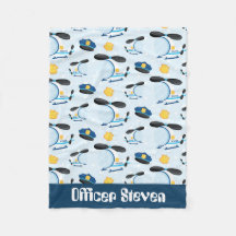 Offizielle hinzufügen Namen Polizei Babydecke