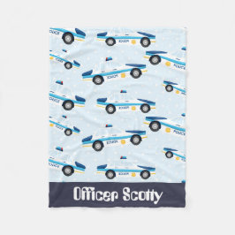 Offizielle hinzufügen Namen Polizei Babydecke Fleecedecke