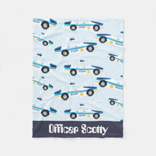 Offizielle hinzufügen Namen Polizei Babydecke Fleecedecke
