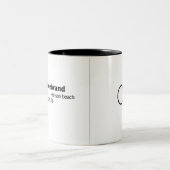 Offizielle Hochzeits-Tasse Zweifarbige Tasse (Mittel)