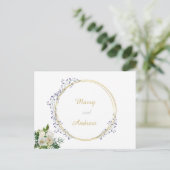 Offizielle Hochzeitserklärung Postkarte (Stehend Vorderseite)