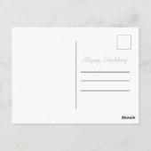 Offizielle Hochzeitserklärung Postkarte (Rückseite)