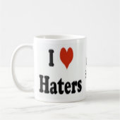 Offizielle "ich Liebe Haters-" Kaffee-Tasse Kaffeetasse (Links)