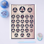 Offizielle Insignien der zivilen Verteidigung Flyer (Einzeln)