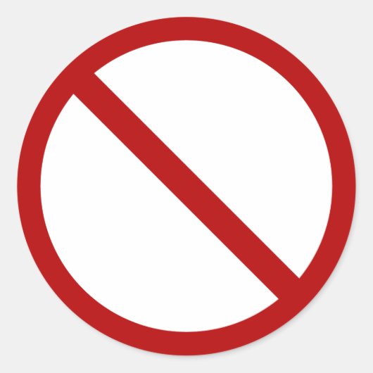 Offizielle internationale Nummer ISO 3864-1 Runder Aufkleber (Vorderseite)