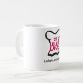 Offizielle Kaffee-Tasse Lolah Autor Spitze- Kaffeetasse (Vorderseite Links)