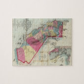 Offizielle Karte des Staat von Kalifornien Puzzle (Horizontal)