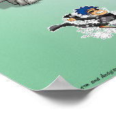 Offizielle Karte von Andyland (Poster) Poster (Ecke)