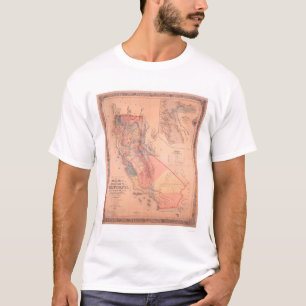 Offizielle Karte von Kalifornien T-Shirt